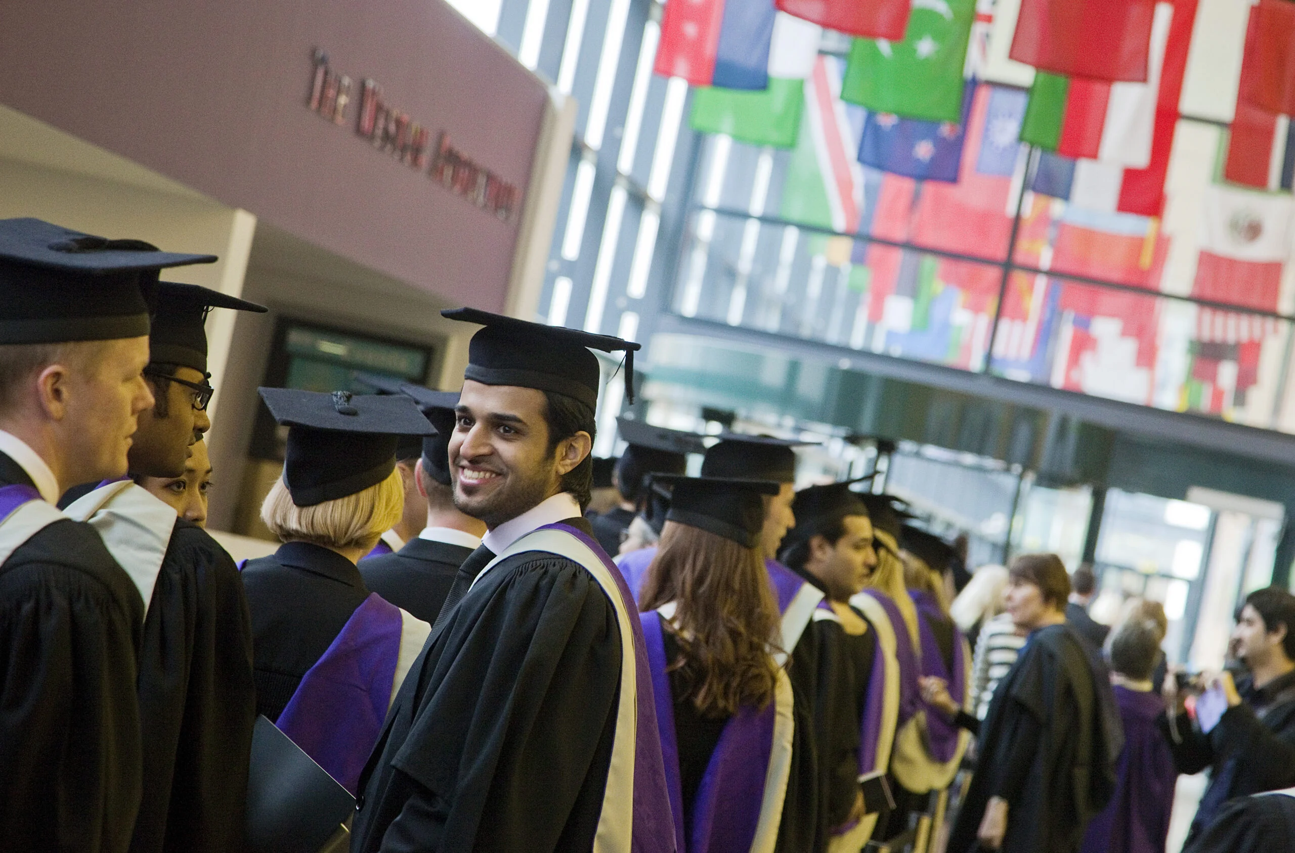 "Pakistani international student graduating from UH UK"