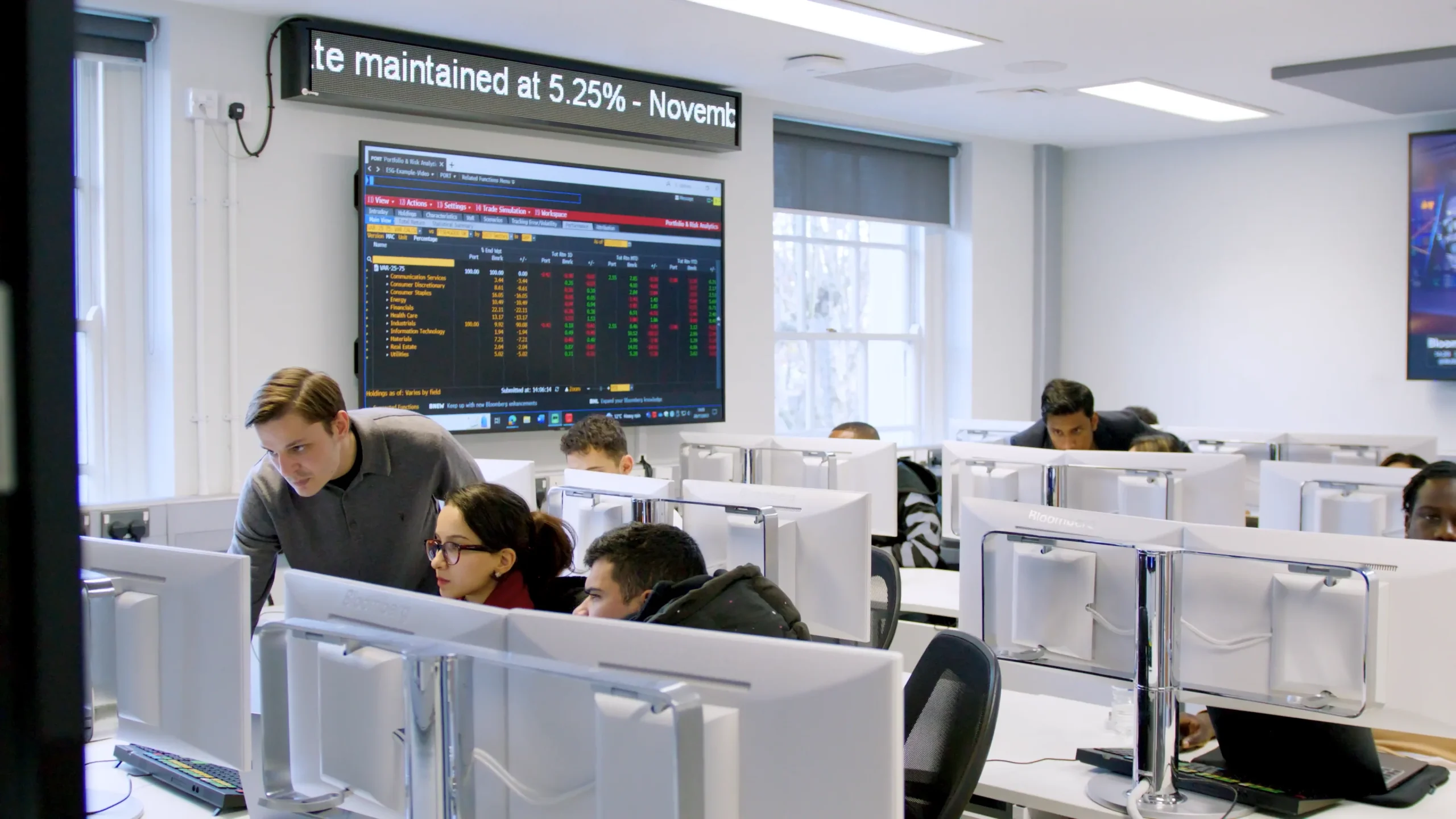 MBA classroom at University of Greenwich in London MBA classroom at University of Greenwich in London