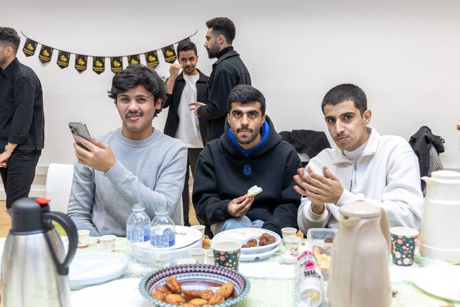 Pakistani student enjoying halal food near London Met campus