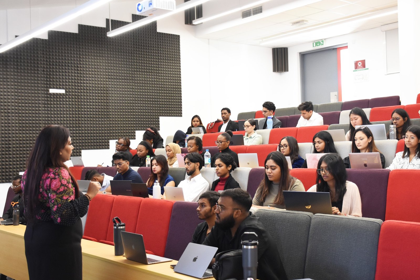 High-tech lecture hall at Middlesex University London