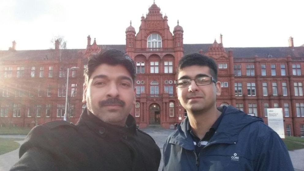 Pakistani students at University of Salford UK