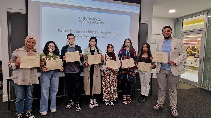 Pakistani and international students at Westminster University London